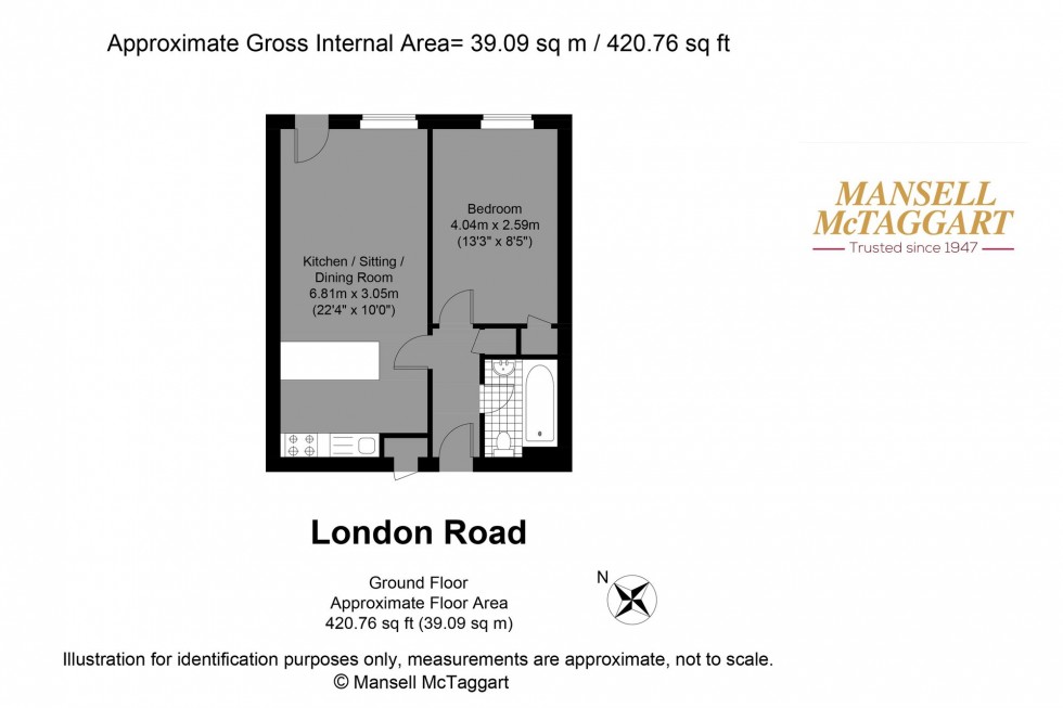 Floorplan for London Road, Patcham, BN1