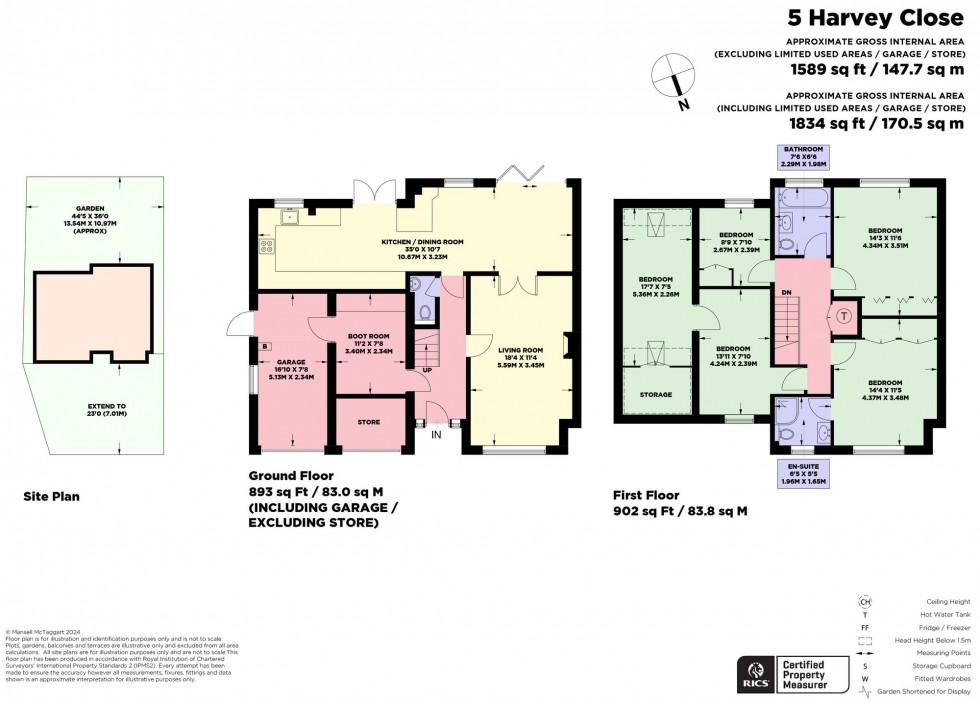 Floorplan for Harvey Close, Sayers Common, BN6