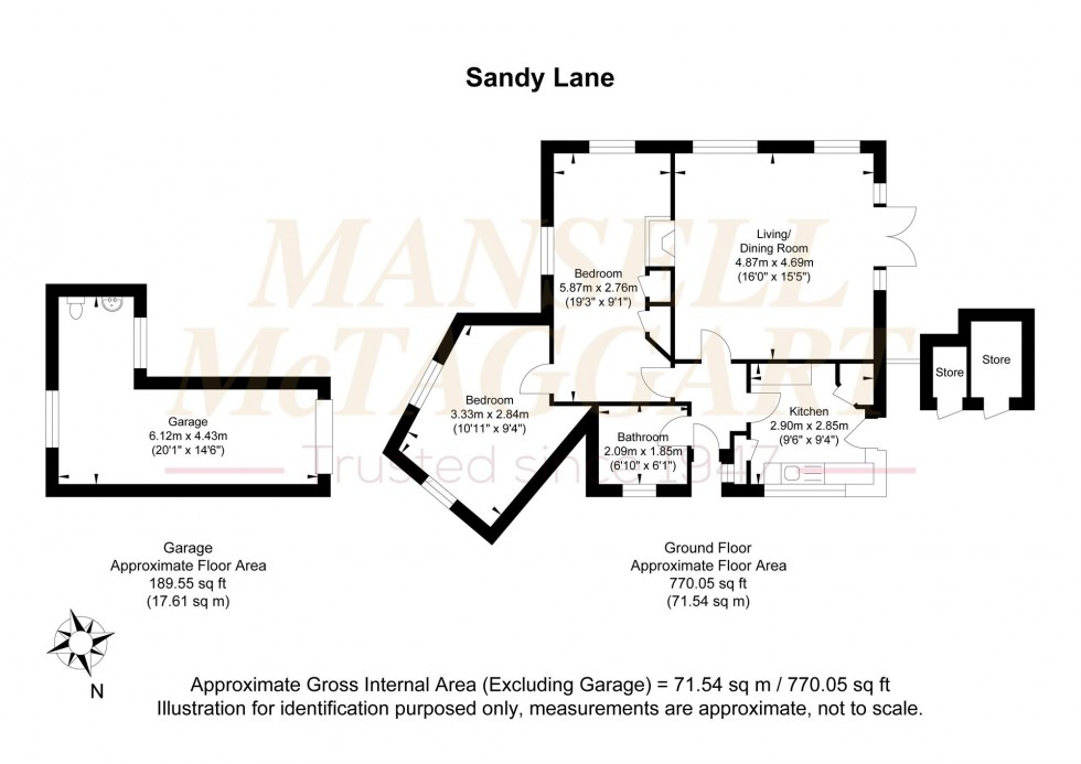 Floorplan for Sandy Lane, Storrington, RH20