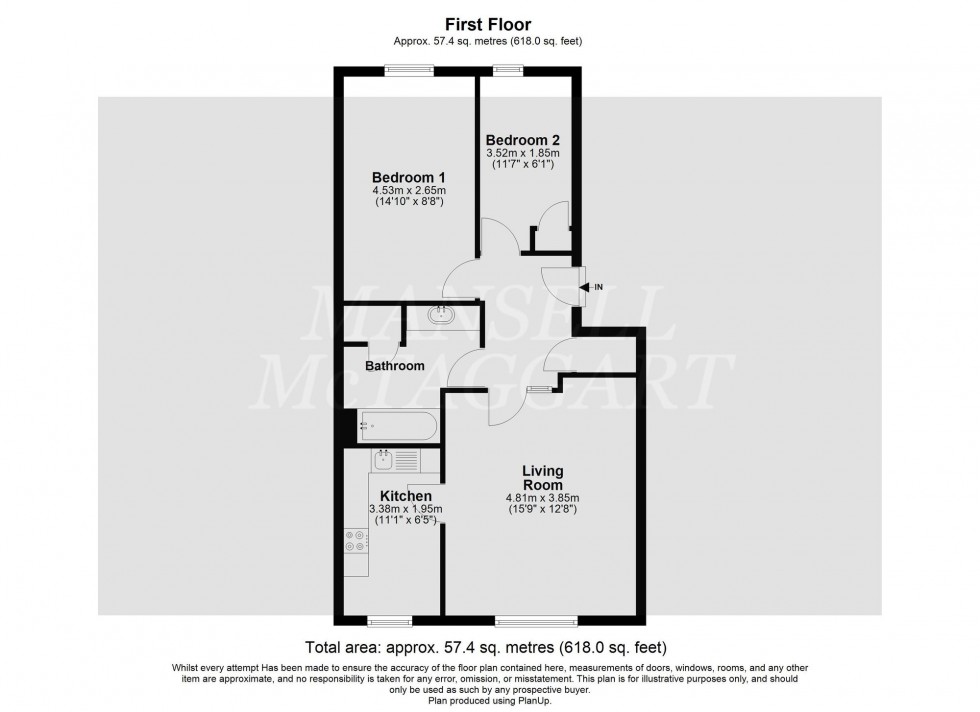 Floorplan for Oakside Court, Horley, RH6