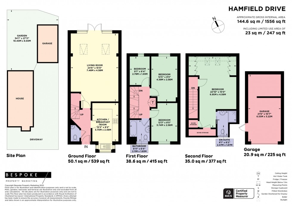 Floorplan for Hamfield Drive, Hassocks, BN6