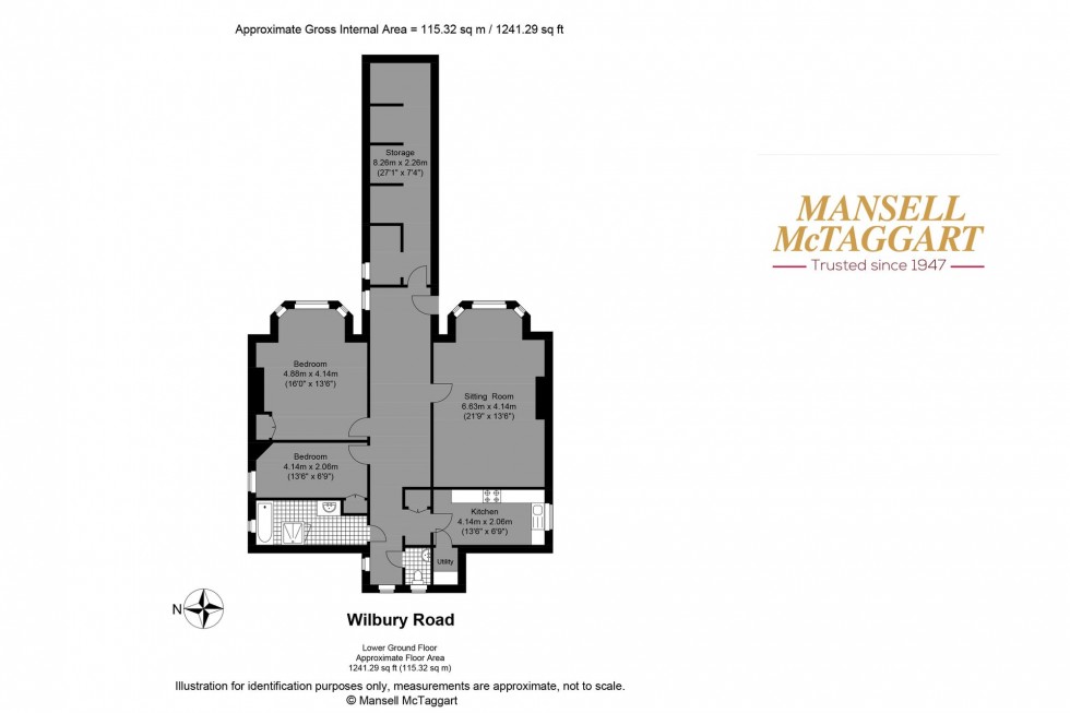 Floorplan for Wilbury Road, Hove, BN3