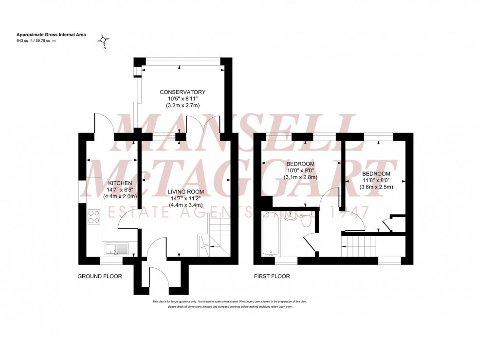 Floorplan for Maple Drive, Burgess Hill, RH15