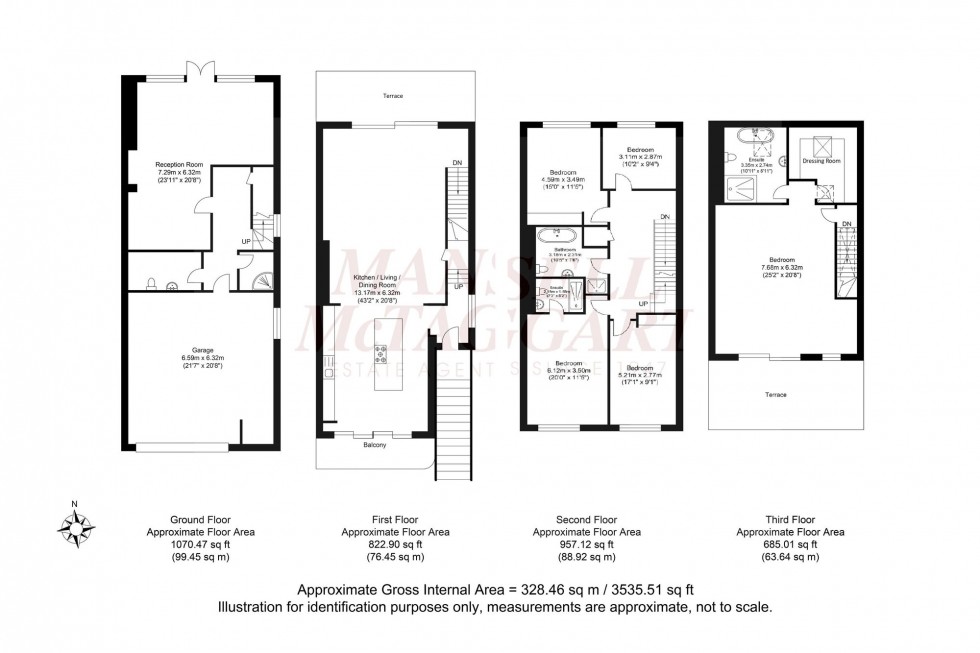 Floorplan for Daveys Lane, Lewes, BN7