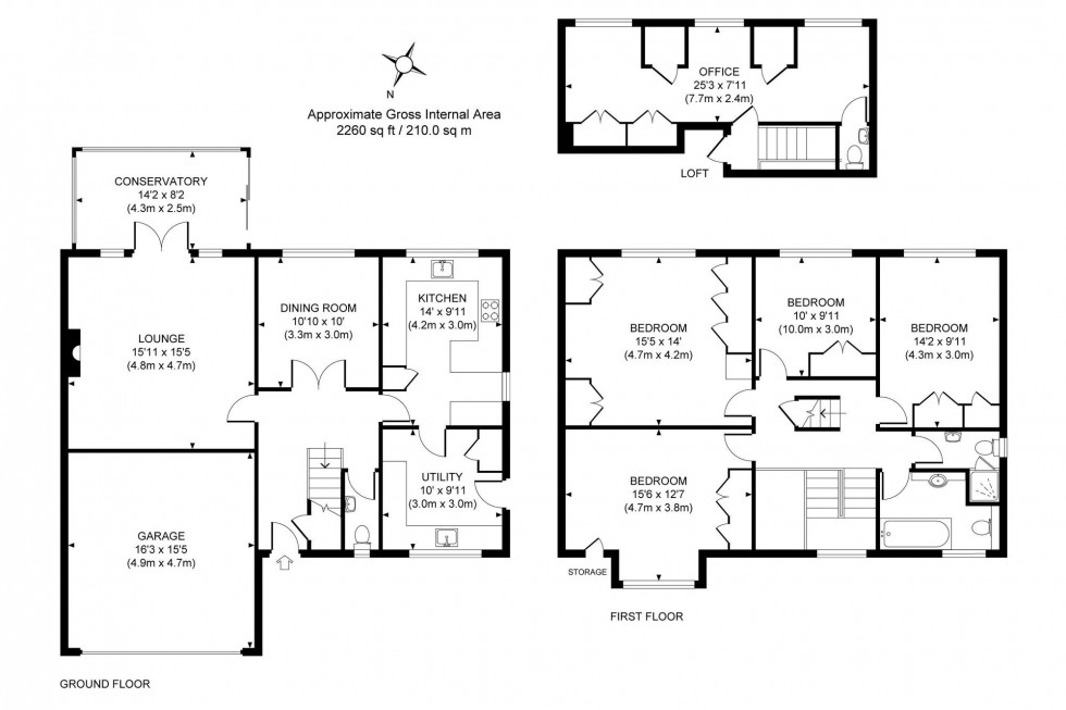 Floorplan for Denmans Lane, Lindfield, RH16