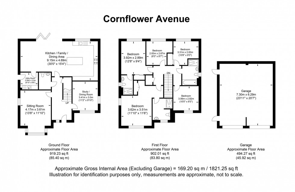 Floorplan for Cornflower Avenue, Horam, TN21