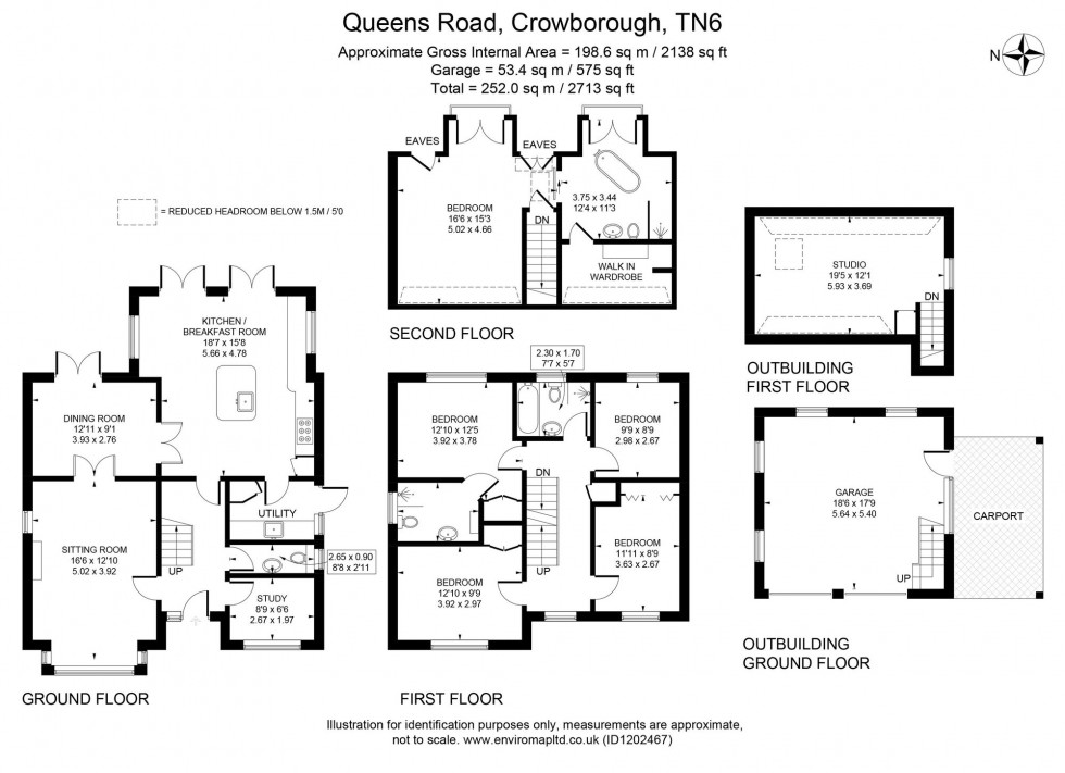 Floorplan for Queens Road, Crowborough, TN6