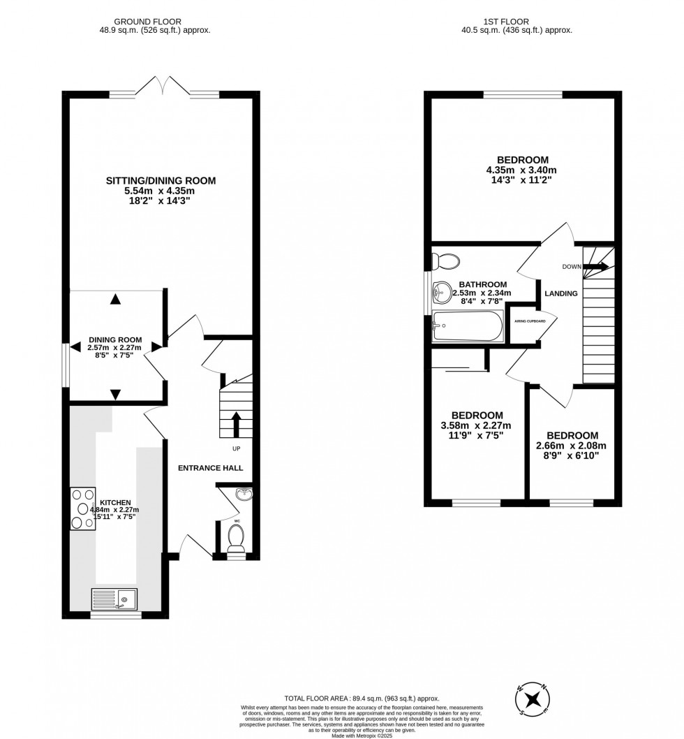 Floorplan for Rowplatt Lane, Felbridge, RH19