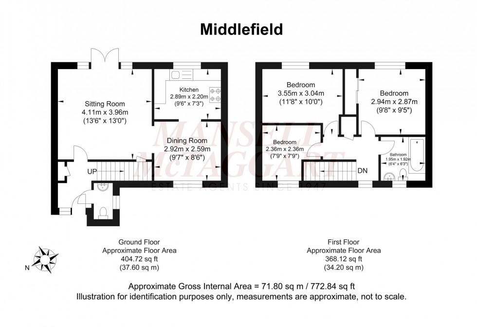Floorplan for Middlefield, Horley, RH6