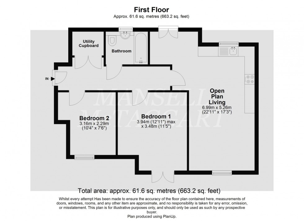 Floorplan for Daffodil Crescent, Crawley, RH10