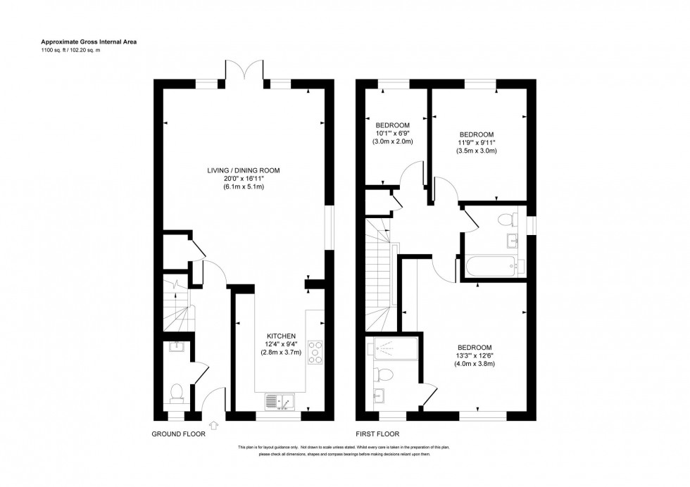 Floorplan for Primrose Way, Haywards Heath, RH17