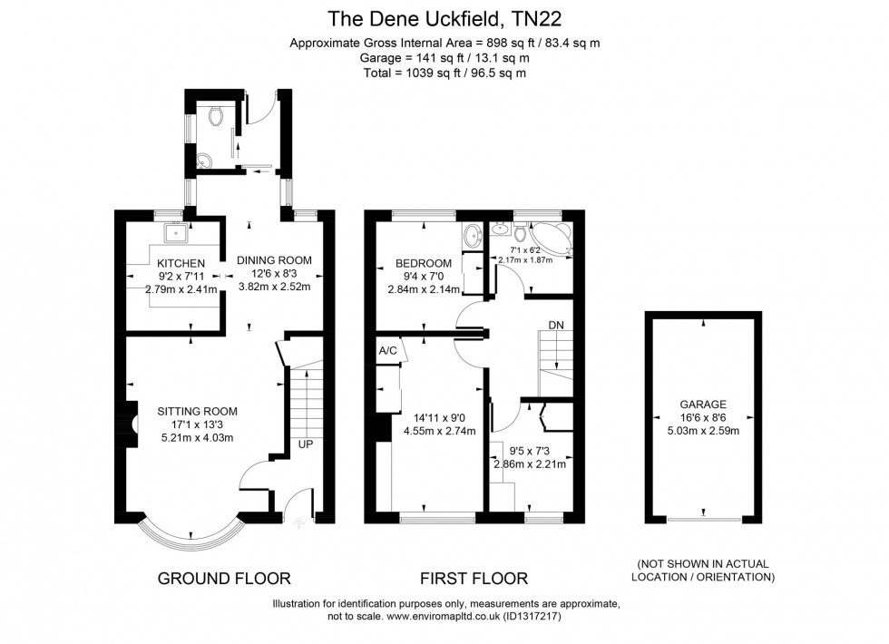 Floorplan for The Dene, Uckfield, TN22