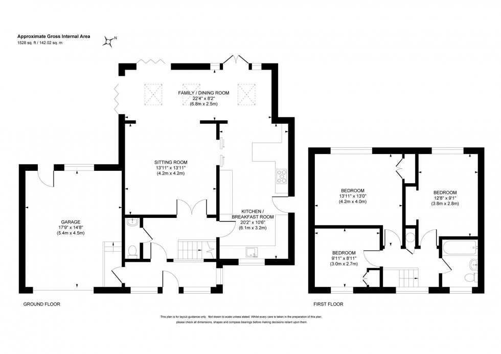 Floorplan for Greenhill Way, Haywards Heath, RH17