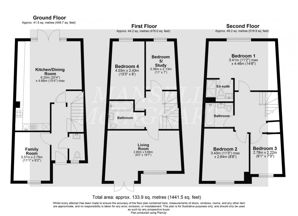 Floorplan for Grayrigg Road, Maidenbower, RH10