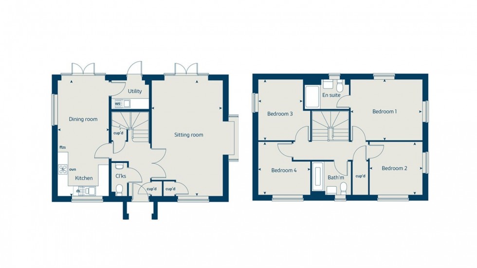 Floorplan for Ash Way, Orchard Park, RH14