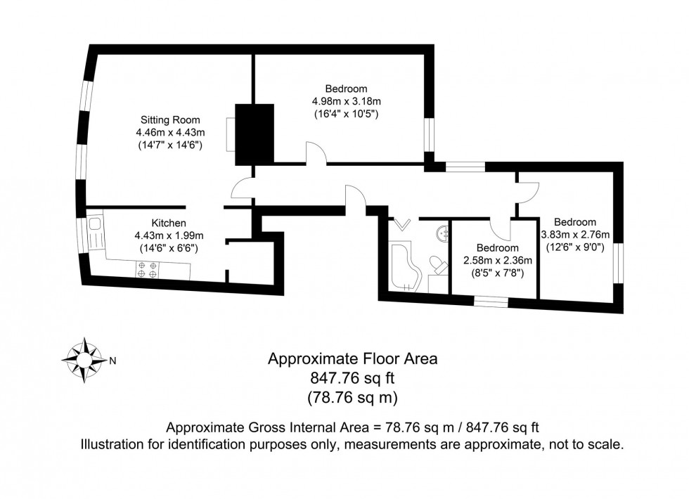 Floorplan for High Street, Lewes, BN7