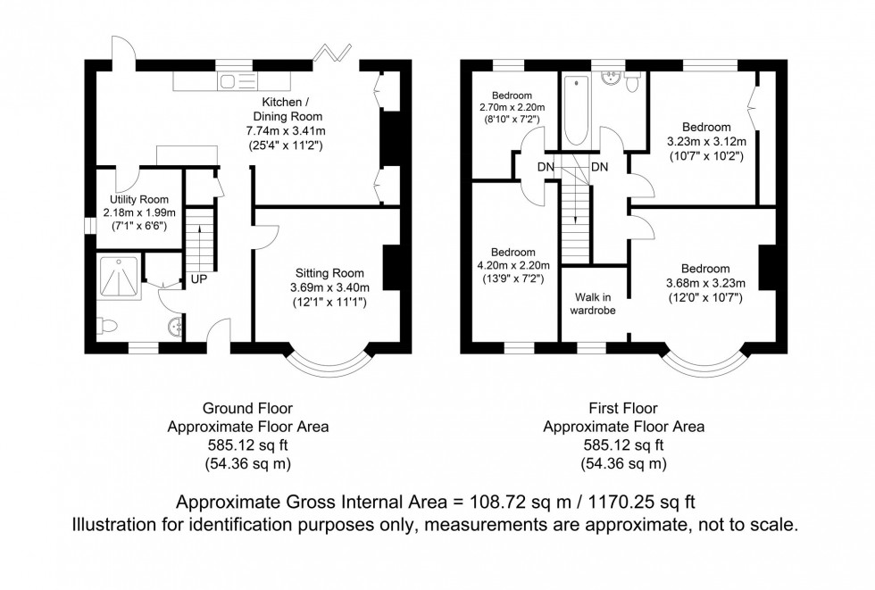 Floorplan for South Way, Lewes, BN7