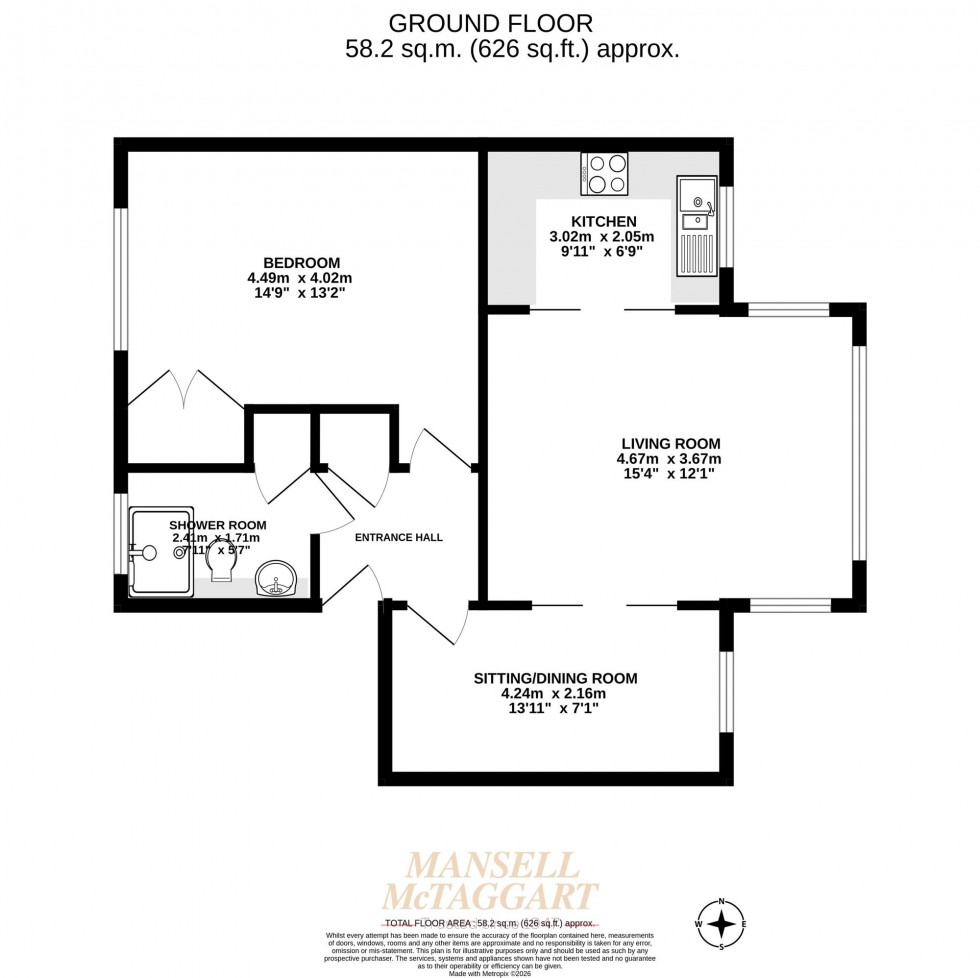 Floorplan for Hartfield Road, Oakwood Park Hartfield Road, RH18