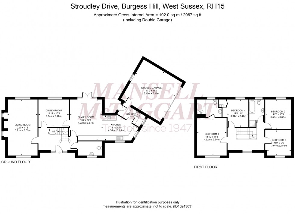 Floorplan for Stroudley Drive, Burgess Hill, RH15
