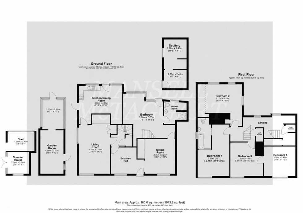 Floorplan for High Street, Hartfield, TN7
