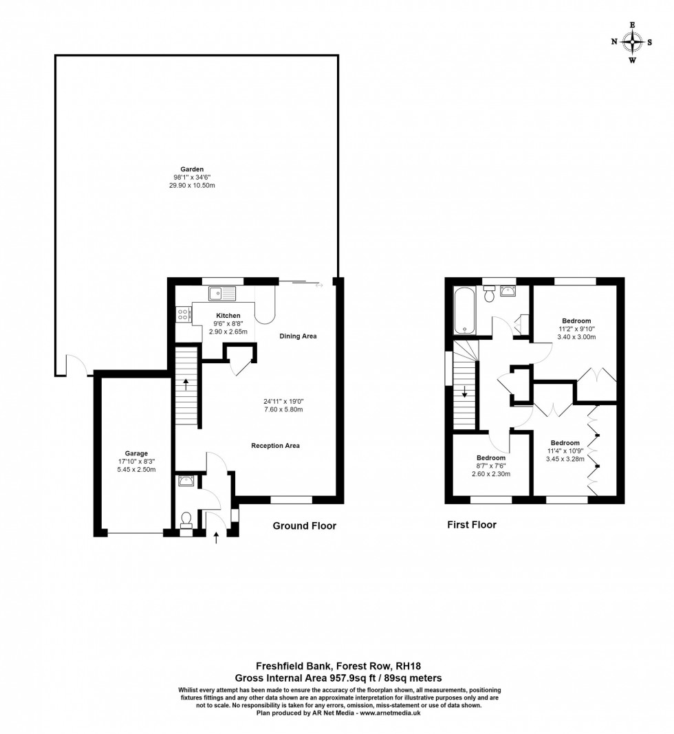 Floorplan for Freshfield Bank, Forest Row, RH18