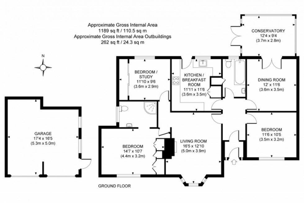 Floorplan for Orchard Close, Haywards Heath, RH16