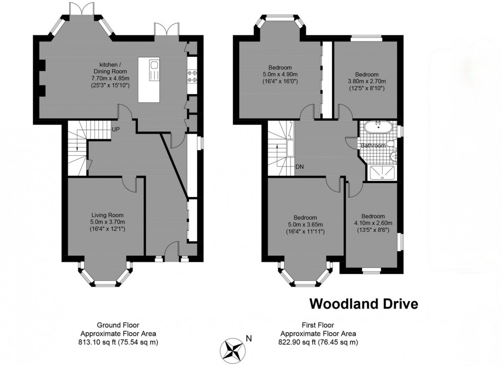 Floorplan for Woodland Drive, Hove, BN3