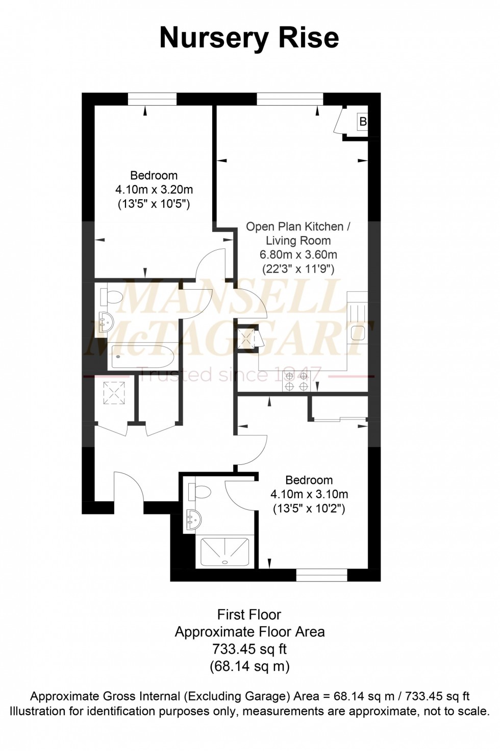 Floorplan for Nursery Rise, Thakeham, RH20