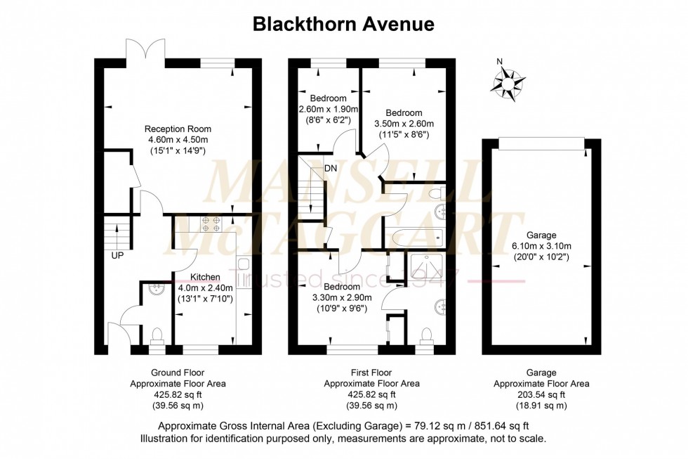 Floorplan for Blackthorn Avenue, Billingshurst, RH14