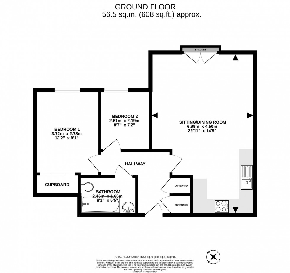 Floorplan for Grayrigg Road, Maidenbower, RH10