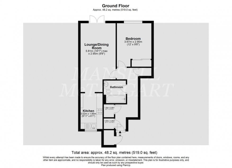 Floorplan for Saltdean Close, Crawley, RH10