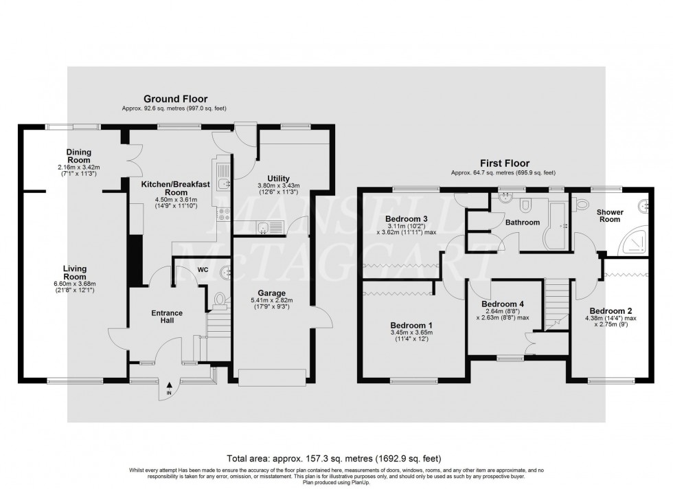 Floorplan for Blount Avenue, East Grinstead, RH19