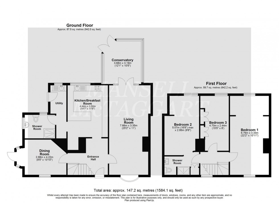 Floorplan for Bonnetts Lane, Ifield, RH11