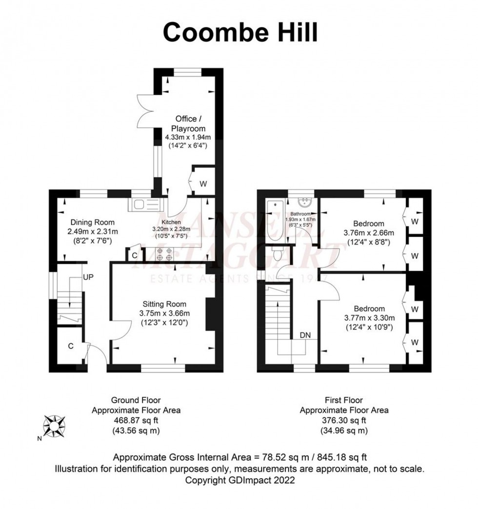 Floorplan for Coombe Hill, Billingshurst, RH14