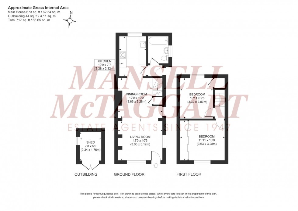 Floorplan for St. Marys Road, Burgess Hill, RH15