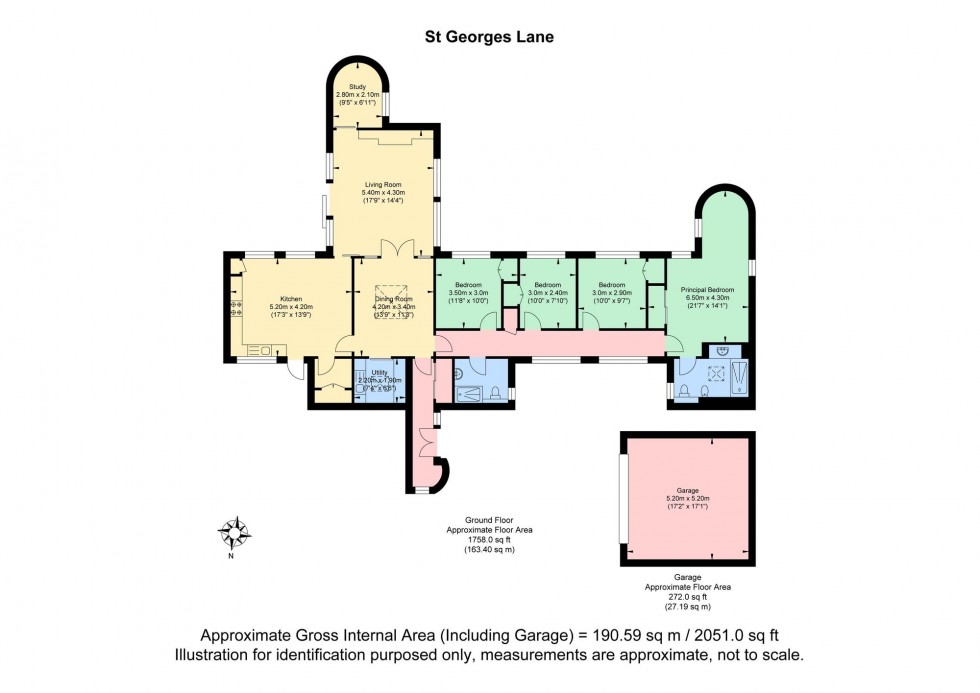 Floorplan for St. Georges Lane, Hurstpierpoint, BN6