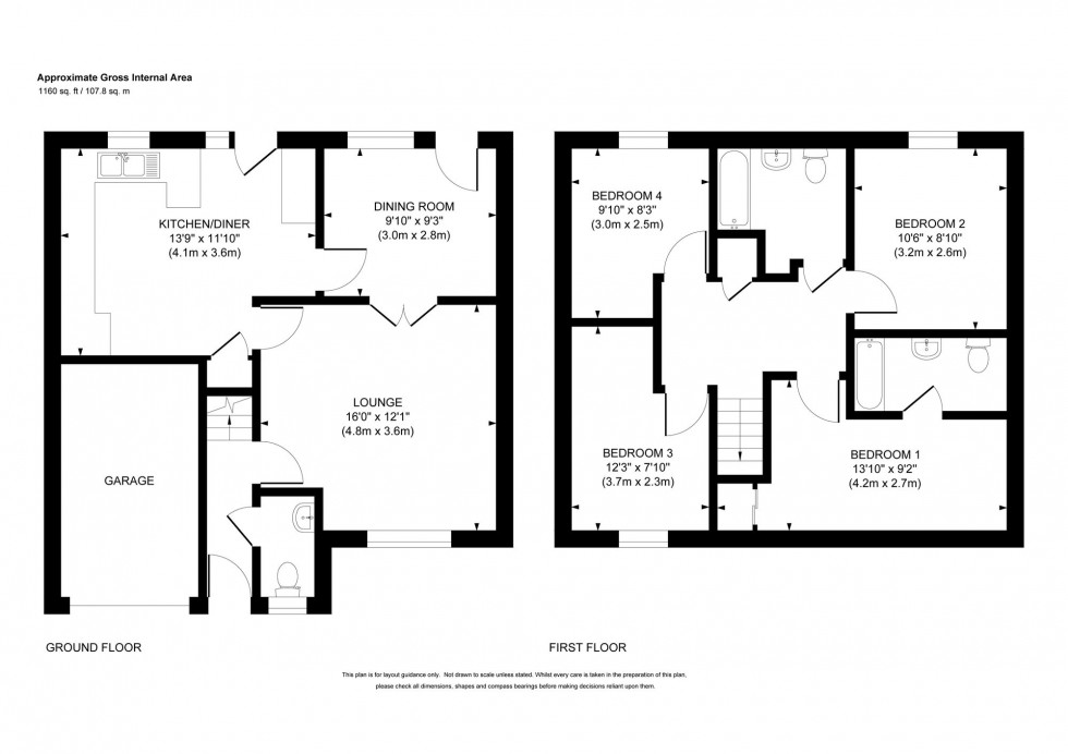 Floorplan for The Oaks, Haywards Heath, RH16