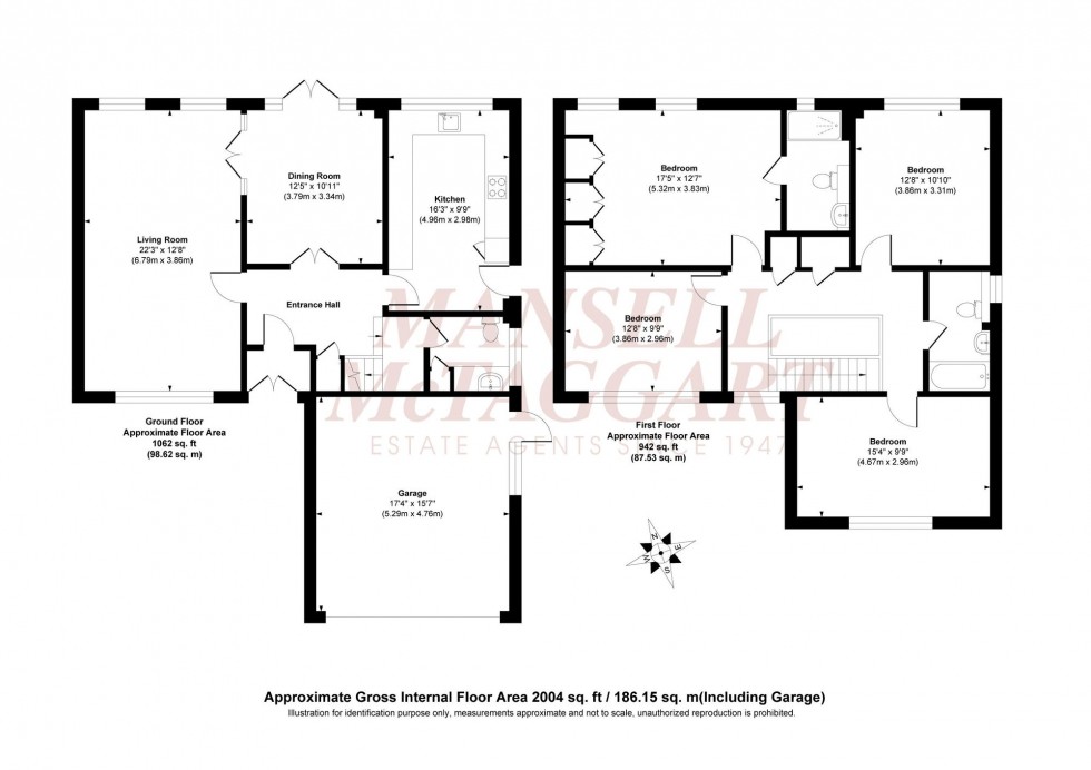 Floorplan for Welbeck Drive, Burgess Hill, RH15