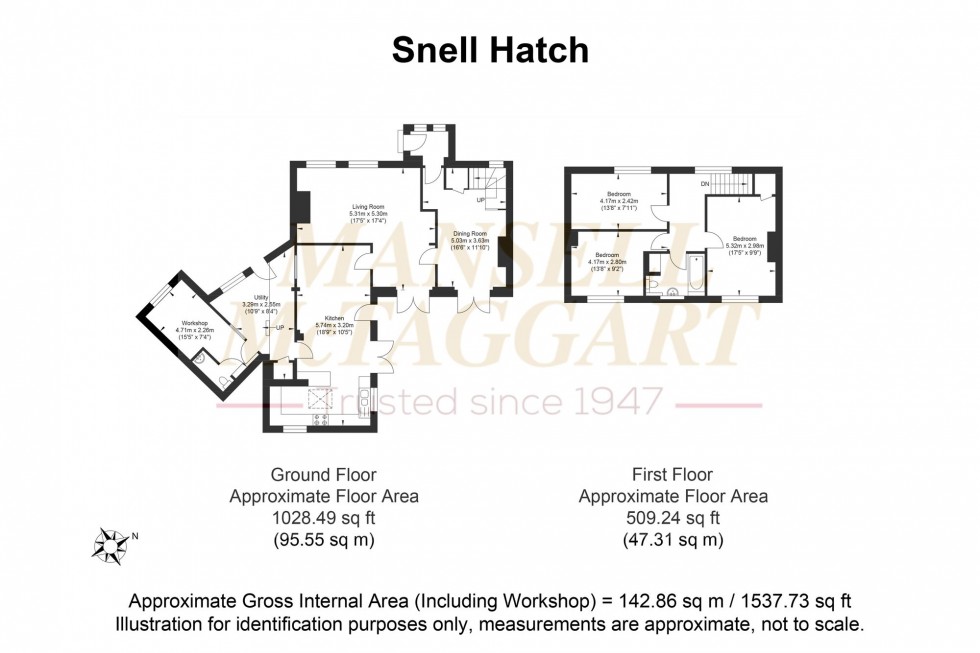 Floorplan for Snell Hatch, Crawley, RH11