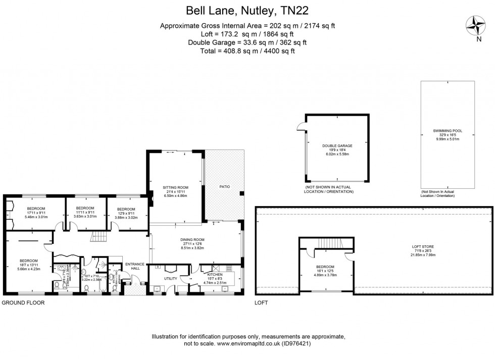 Floorplan for Bell Lane, Nutley, TN22