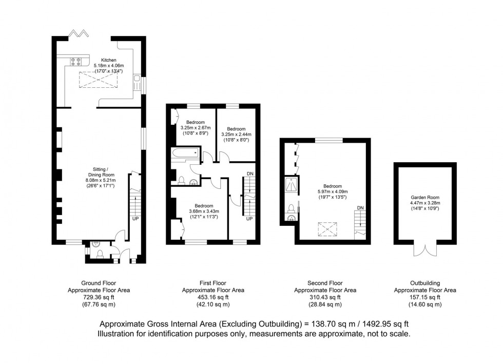 Floorplan for Carlton Terrace, Queens Road, TN6