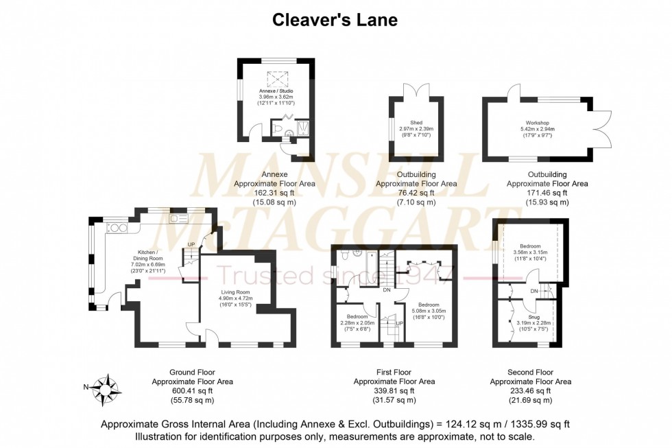 Floorplan for Cleavers Lane, Cuckfield, RH17