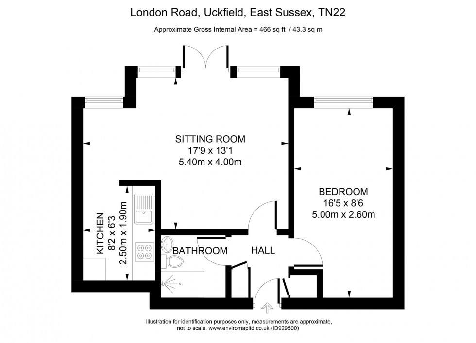 Floorplan for London Road, Shaftesbury Court London Road, TN22