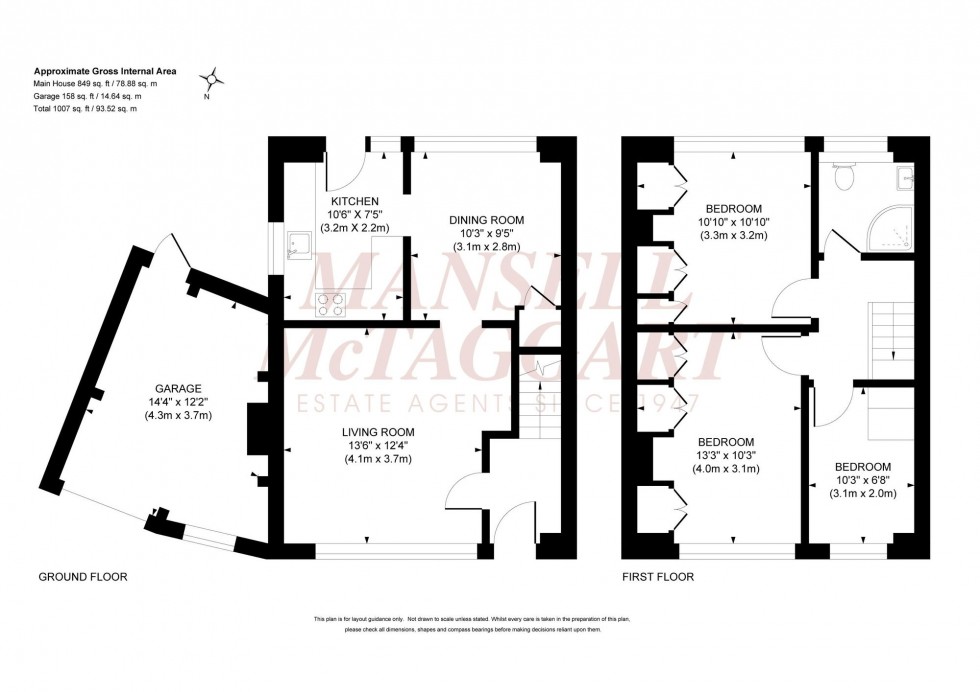 Floorplan for Orchard Road, Burgess Hill, RH15