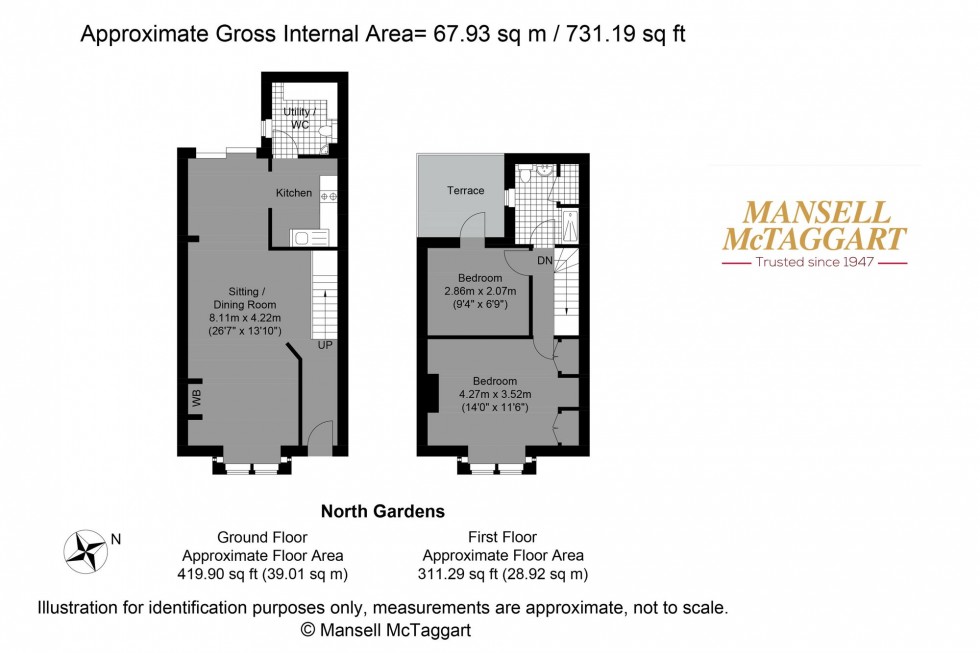 Floorplan for North Gardens, Brighton, BN1