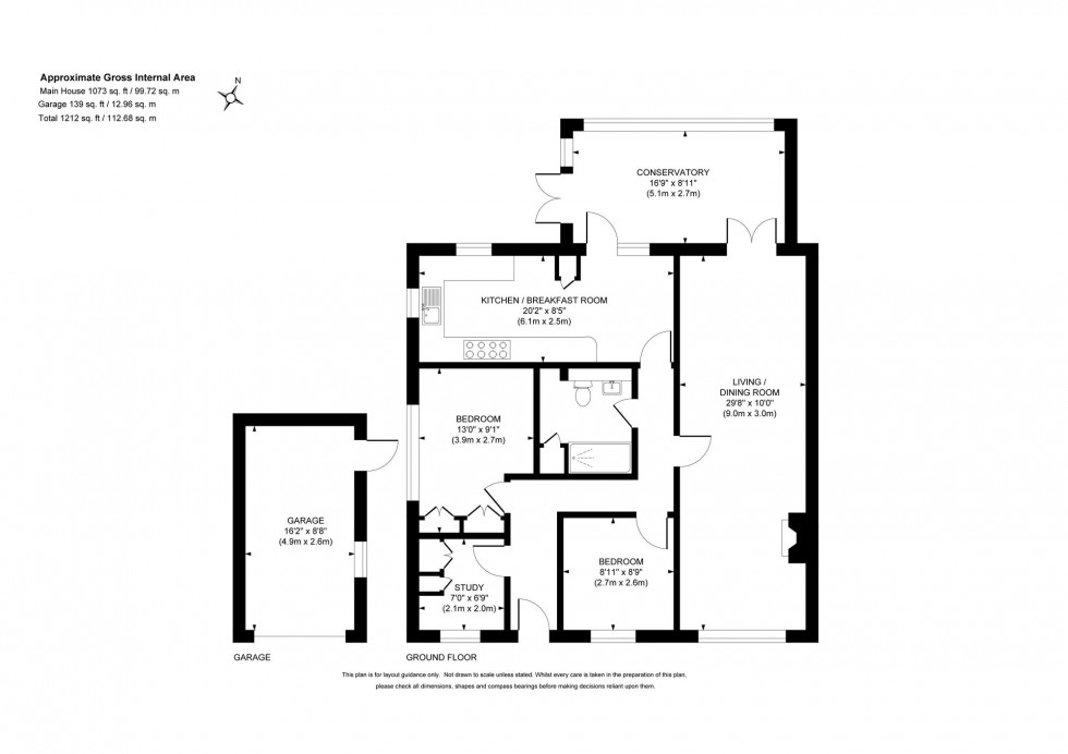 Floorplan for Farlington Avenue, Haywards Heath, RH16