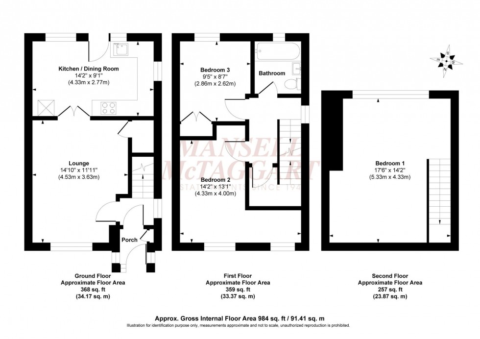 Floorplan for Valebridge Drive, Burgess Hill, RH15