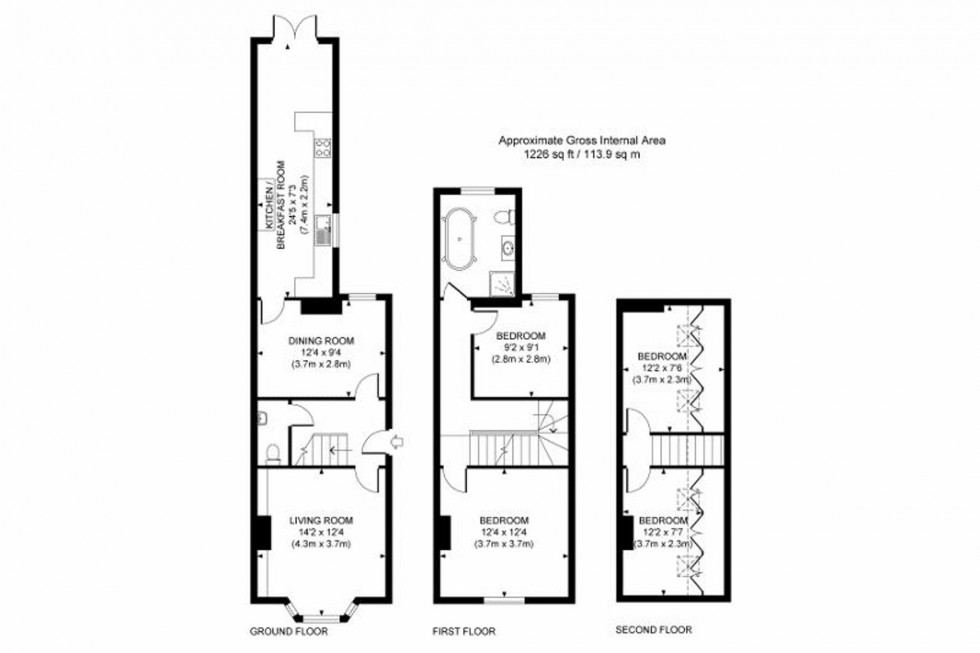 Floorplan for College Road, Haywards Heath, RH16