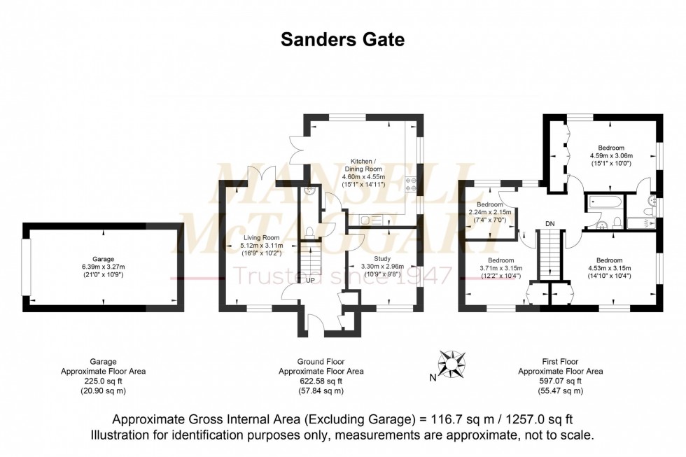 Floorplan for Sanders Gate, Storrington, RH20