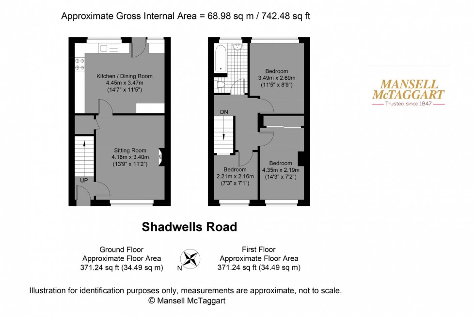 Floorplan for Shadwells Road, Lancing, BN15
